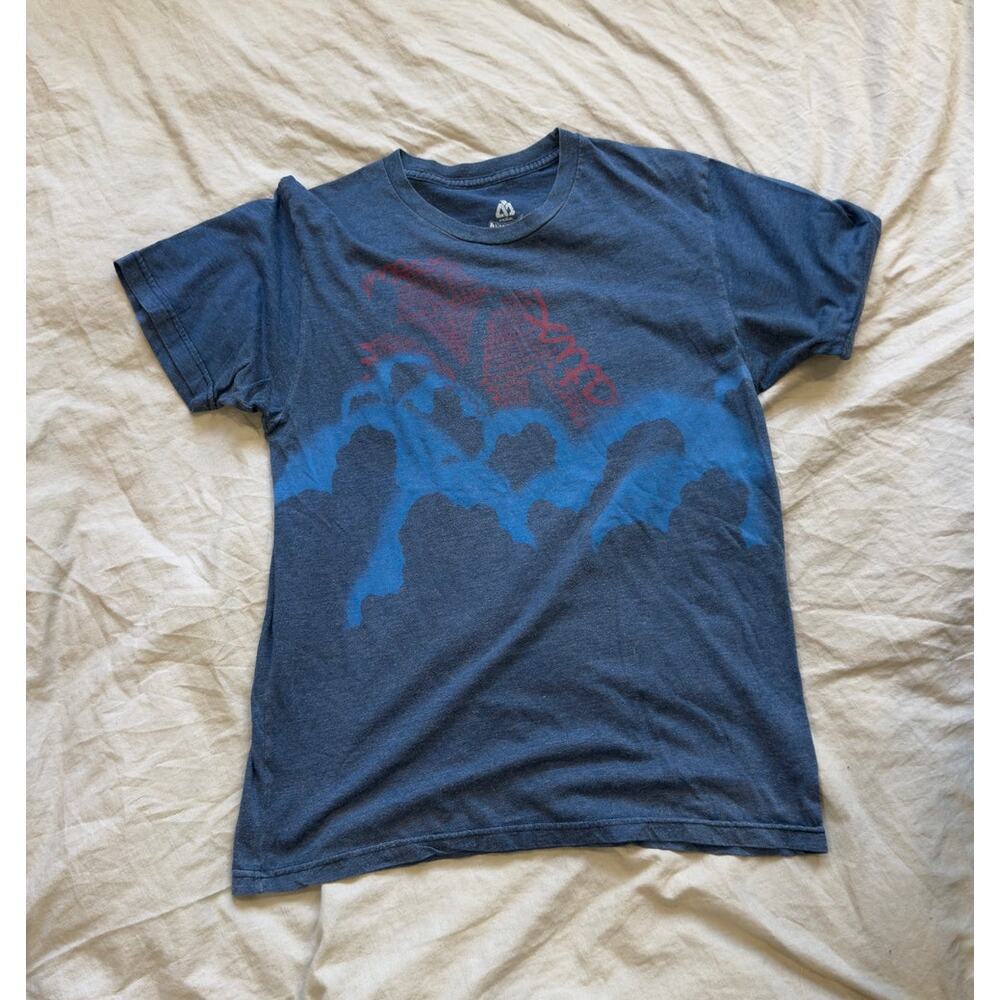 MATIX Slim Fit Blue Graphic Tee